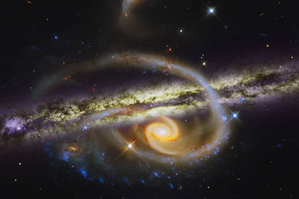 Arte del espacio profundo. Elementos de esta imagen proporcionados por la NASA — Foto de Stock