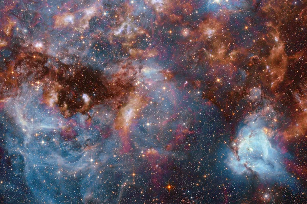 Scène de l'univers avec étoiles et galaxies dans l'espace lointain — Photo
