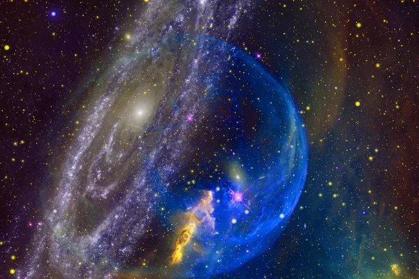 Impresionante galaxia. Elementos de esta imagen proporcionados por la NASA —  Fotos de Stock