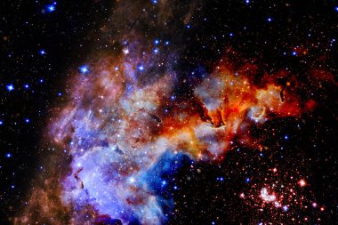 Harika galaksi. Bilim kurgu duvar kağıdı. Bu görüntünün elementleri Nasa tarafından döşenmiştir.