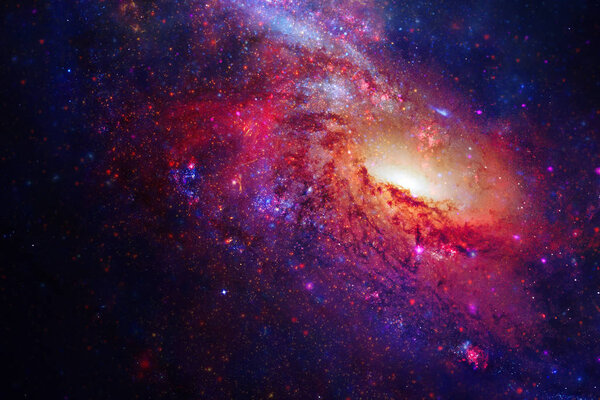 Galaxy in outer space. Beautiful science fiction wallpaper. Elements of this image furnished by NASA