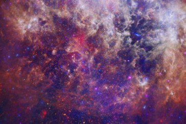 Uzay boşluğundaki Starfield Dünya 'dan çok uzakta. Bu görüntünün elementleri Nasa tarafından döşenmiştir.