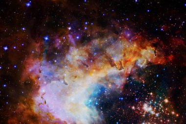 Uzay boşluğundaki Starfield Dünya 'dan çok uzakta. Bu görüntünün elementleri Nasa tarafından döşenmiştir.