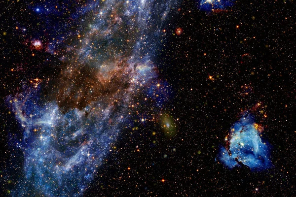 Galaxia Espacio Exterior Hermoso Fondo Pantalla Ciencia Ficción Elementos Esta —  Fotos de Stock