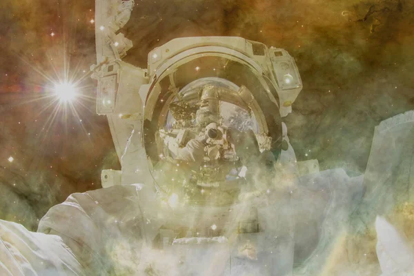 Astronaut Rymden Science Fiction Konst Delar Denna Bild Från Nasa — Stockfoto