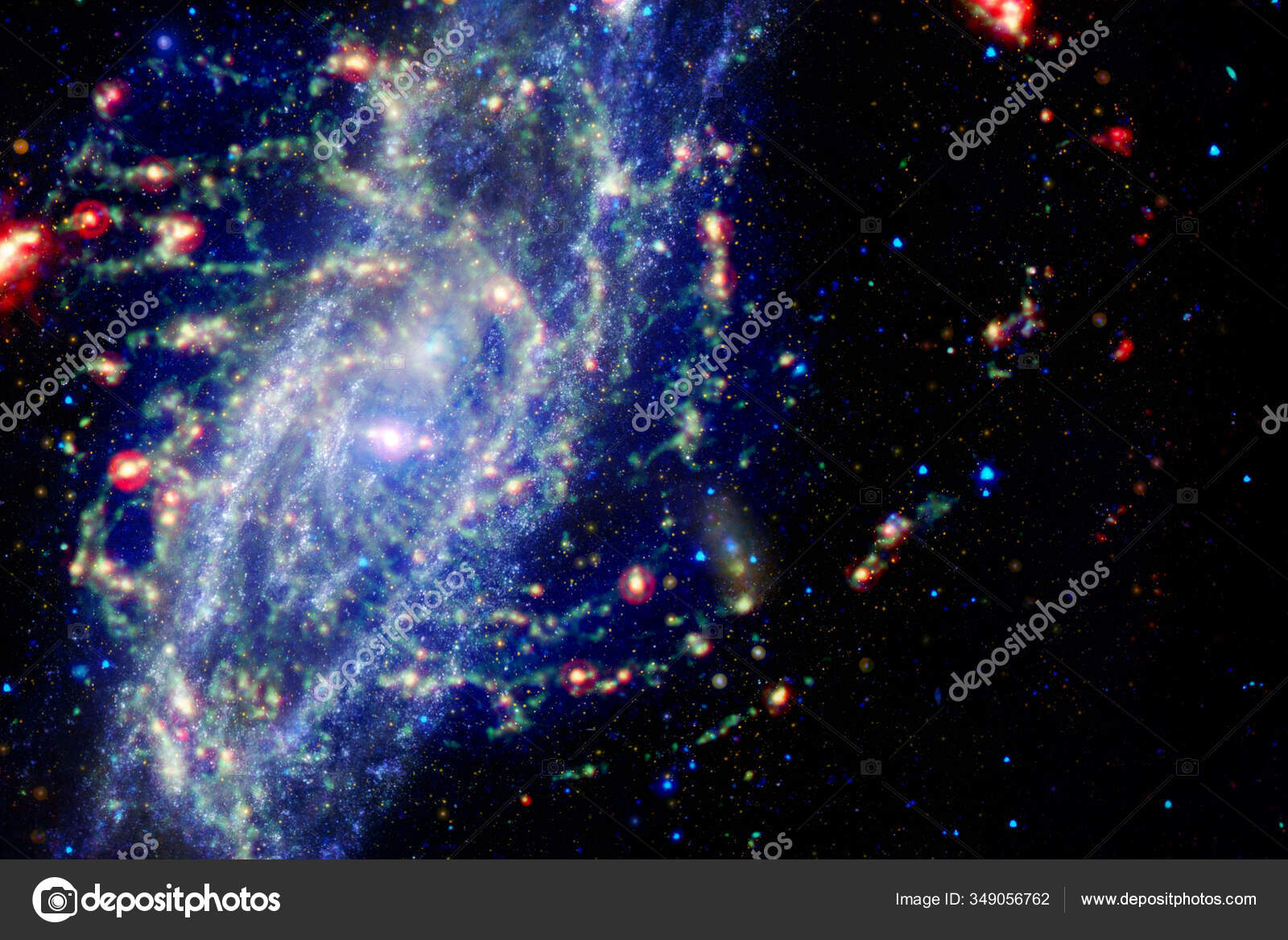 Increíblemente Hermosa Galaxia Espacio Exterior Agujero