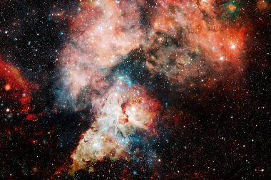Uzay boşluğundaki Starfield Dünya 'dan çok uzakta. Bu görüntünün elementleri Nasa tarafından döşenmiştir.