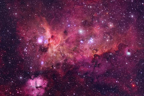 Oändlig Rymd Med Nebulosor Och Stjärnor Delar Denna Bild Som — Stockfoto