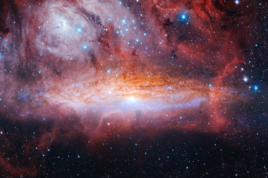 Derin uzay sanatı. Bu görüntünün elementleri Nasa tarafından döşenmiştir