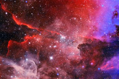 Sonsuz evrenin güzelliği. Bilim kurgu sanatı. Bu görüntünün elementleri Nasa tarafından döşenmiştir.
