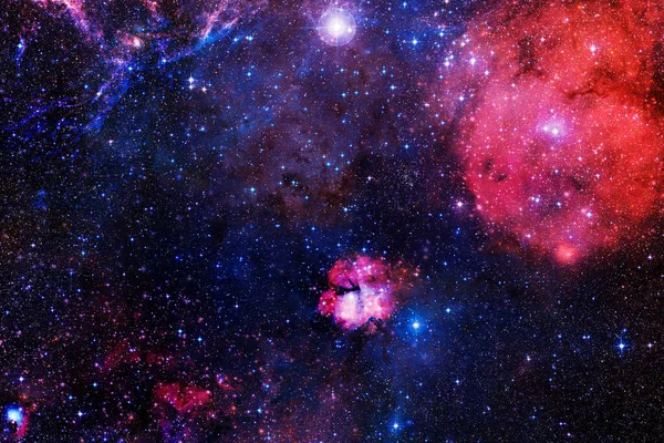 深空中的星团 银河系的银河 Nasa提供的图片元素 — 图库照片