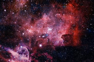 Sonsuz evrenin güzelliği. Bilim kurgu sanatı. Bu görüntünün elementleri Nasa tarafından döşenmiştir.