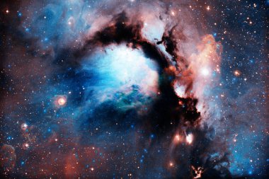 Galaksi, Dünya 'dan binlerce ışık yılı uzakta. Bu görüntünün elementleri Nasa tarafından döşenmiştir.