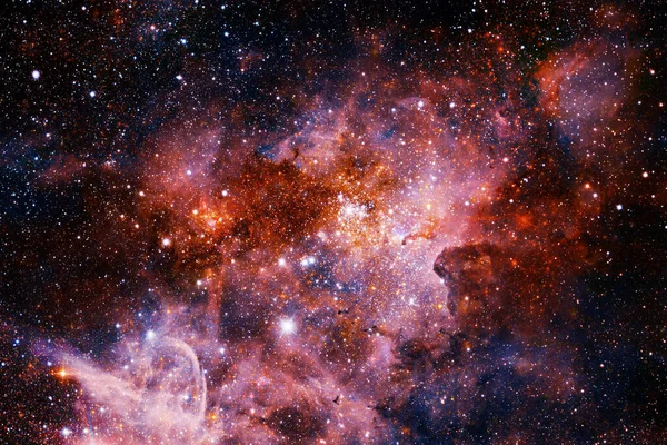 Uzayın Derinliklerinde Bir Yıldız Kümesi Samanyolu Galaksisi Görüntünün Elementleri Nasa — Stok fotoğraf