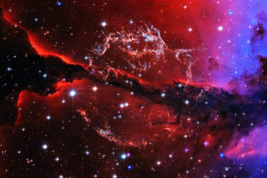 Galaksi uzayda. Güzel bir bilim kurgu duvar kağıdı. Bu görüntünün elementleri Nasa tarafından döşenmiştir