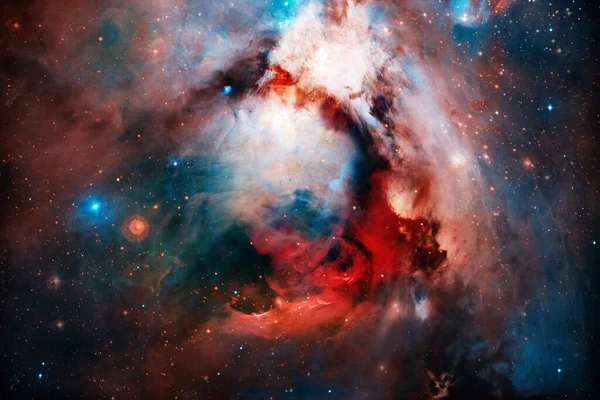 Nebula ve yıldızlı sonsuz uzay. Bu görüntünün elementleri Nasa tarafından döşenmiştir.