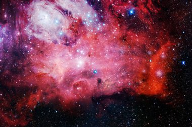 Sonsuz evrenin güzelliği. Bilim kurgu duvar kağıdı. NASA tarafından döşenmiş bu görüntünün elemanları