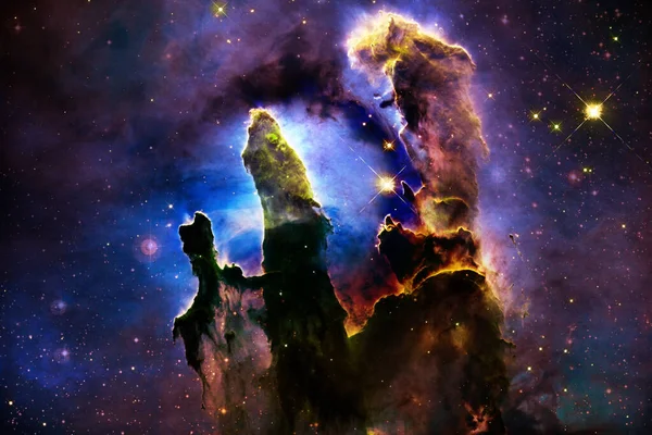 Глибоке Космічне Мистецтво Зоряний Пил Туманність Галактика Елементи Цього Боввана — стокове фото