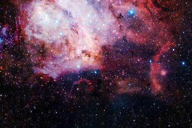 Bulutsular ve dış uzay, gizemli evren parlayan yıldız. Nasa tarafından döşenmiş bu görüntü unsurları.