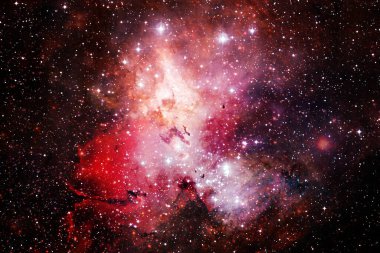 Nebula ve yıldızlı sonsuz uzay. Bu görüntünün elementleri Nasa tarafından döşenmiştir.