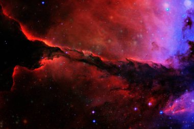 Galaksi uzayda. Güzel bir bilim kurgu duvar kağıdı. Bu görüntünün elementleri Nasa tarafından döşenmiştir