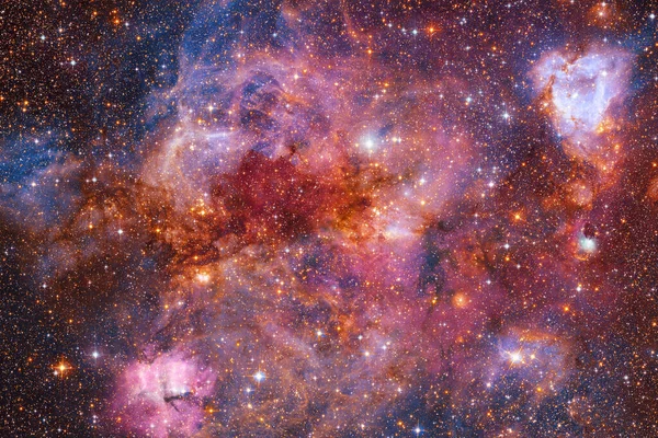 Djuprymdskonst Starfield Stjärnstoft Nebulosa Och Galax Delar Denna Bild Som — Stockfoto