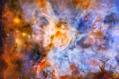 Galaksi, Dünya 'dan binlerce ışık yılı uzakta. Bu görüntünün elementleri Nasa tarafından döşenmiştir.