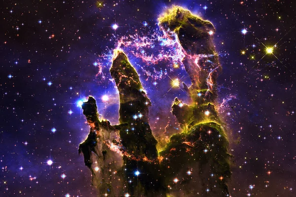 Galaxis Ezer Fényévre Földtől Elemei Ezt Képet Által Nyújtott Nasa — Stock Fotó