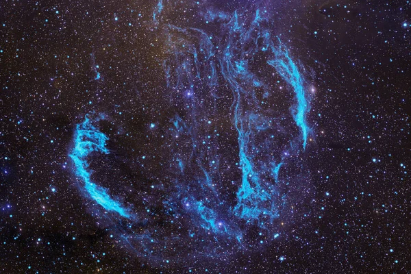 宇宙的景象 星辰和星系在深空中展现太空探索的美丽 Nasa提供的内容 — 图库照片