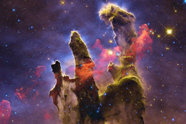 Galáxia Espaço Belo Papel Parede Ficção Científica Elementos Desta Imagem — Fotografia de Stock