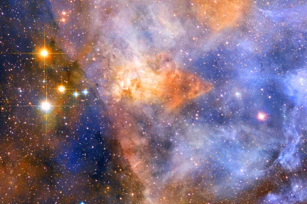银河在深空 宇宙之美 Nasa提供的内容 — 图库照片