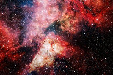 Derin uzay sanatı. Starfield yıldız tozu, nebula ve galaksi. Bu görüntünün elementleri Nasa tarafından döşenmiştir.