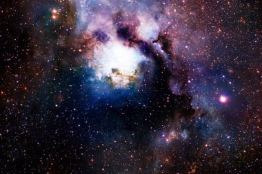 Galaksi, Dünya 'dan binlerce ışık yılı uzakta. Bu görüntünün elementleri Nasa tarafından döşenmiştir.