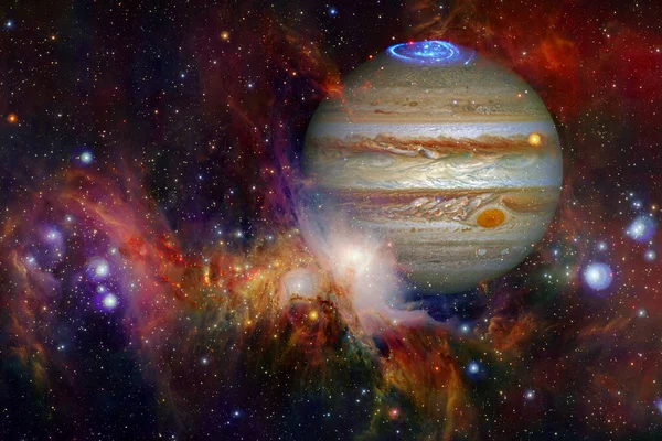 Jupiter Awesome Quality Planets Solar System Elements Image Furnished Nasa — Stock Photo, Image
