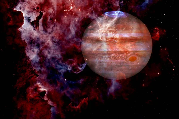 Юпитер Удивительное Качество Планет Солнечной Системы Элементы Этого Изображения Предоставлены — стоковое фото