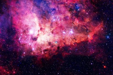 Uzay boşluğundaki Starfield Dünya 'dan çok uzakta. Bu görüntünün elementleri Nasa tarafından döşenmiştir.