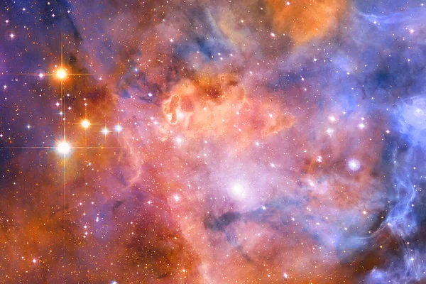 Espacio Infinito Con Nebulosas Estrellas Elementos Esta Imagen Proporcionados Por —  Fotos de Stock