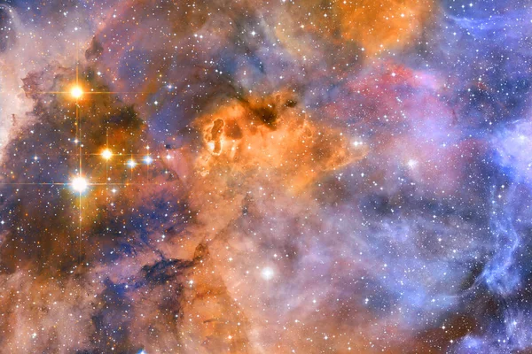 银河在深空 宇宙之美 Nasa提供的内容 — 图库照片