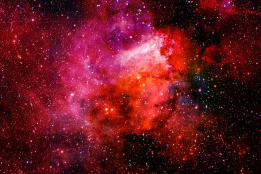Derin uzay sanatı. Starfield yıldız tozu, nebula ve galaksi. Bu görüntünün elementleri Nasa tarafından döşenmiştir.