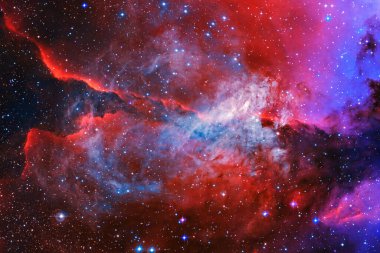 Galaksi, Dünya 'dan binlerce ışık yılı uzakta. Bu görüntünün elementleri Nasa tarafından döşenmiştir.