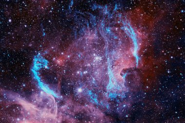 Galaksi uzayda. Güzel bir bilim kurgu duvar kağıdı. Bu görüntünün elementleri Nasa tarafından döşenmiştir