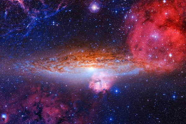 Galaktyka Tysiące Lat Świetlnych Ziemi Elementy Tego Obrazu Dostarczone Przez — Zdjęcie stockowe