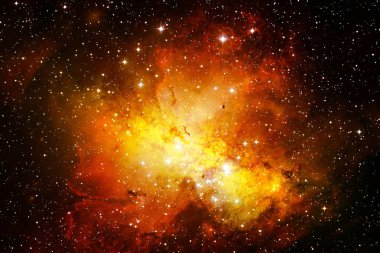 Sonsuz evrenin güzelliği. Bilim kurgu sanatı. Bu görüntünün elementleri Nasa tarafından döşenmiştir.