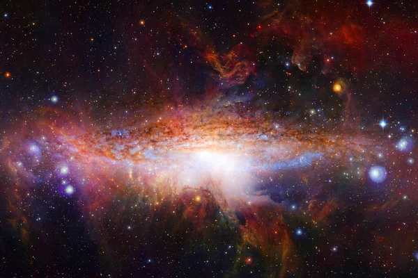 Невероятно Красивая Галактика Открытом Космосе Черная Дыра Элементы Этого Изображения — стоковое фото