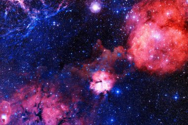 Galaksi uzayda. Güzel bir bilim kurgu duvar kağıdı. Bu görüntünün elementleri Nasa tarafından döşenmiştir