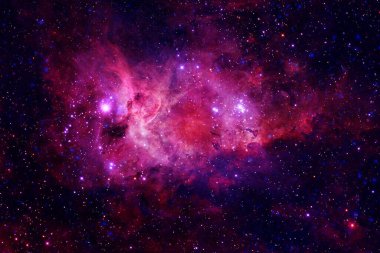 Uzay boşluğundaki Starfield Dünya 'dan çok uzakta. Bu görüntünün elementleri Nasa tarafından döşenmiştir.
