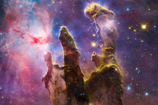 Végtelen Tér Csillagködökkel Csillagokkal Elemei Ezt Képet Által Nyújtott Nasa — Stock Fotó