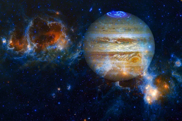 Jupiter Planete Minunate Calitate Ale Sistemului Solar Elemente Ale Acestei — Fotografie, imagine de stoc
