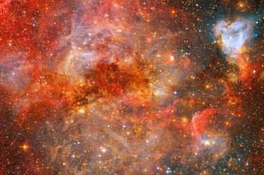 Galaksi uzayda. Güzel bir bilim kurgu duvar kağıdı. Bu görüntünün elementleri Nasa tarafından döşenmiştir