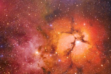 Galaksi uzayda. Güzel bir bilim kurgu duvar kağıdı. Bu görüntünün elementleri Nasa tarafından döşenmiştir